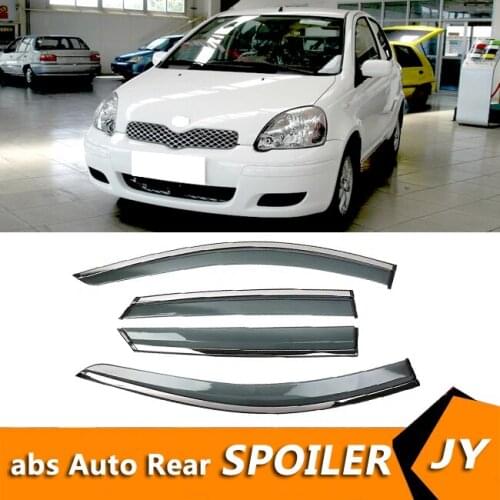For Toyota Vitz 2010-2018 Vitz Window Visor Vent Shades Sun Rain Deflector Guard For s Auto Accessories 4PCS/SET