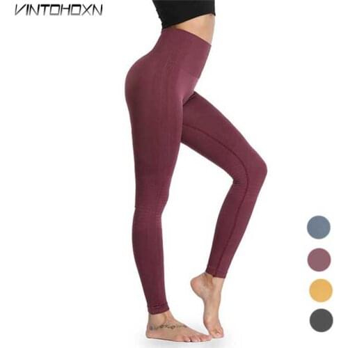Women Long Running Tights Pants Trousers Yoga Workout Sport Fitness Sports Gym High Waist Clothing Leggings For Female WA44