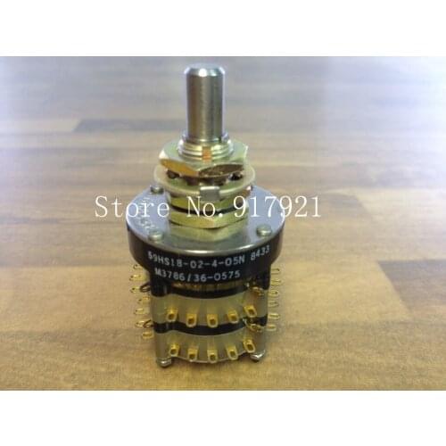 [ZOB] The United States GRAYHILL 59HS18-02-4-05N 8433 M3786/36-0575 band rotary switch