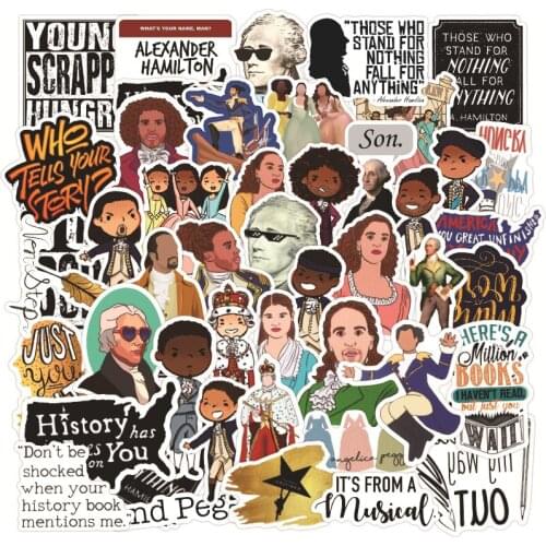 10/50PCS Hamilton Sticker Music Retro Band Graffiti Stickers to DIY Guitar Motorcycle Laptop Luggage Horror Series stickers
