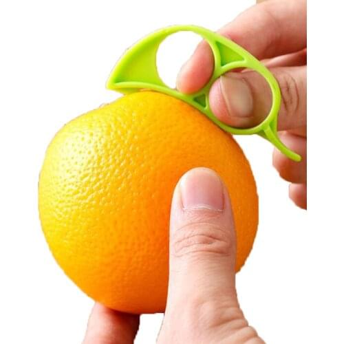 10PCS Creative Orange Peelers Zesters Lemon Slicer Fruit Stripper Easy Opener Citrus Knife Kitchen Tools Gadgets (Random Color)