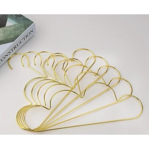 10Pcs Hangers Non Slip Metal Toddlers Clothes Hanger Golden Kids Cloud Shape Coat Hanger Clothing Storage Organizer Rack