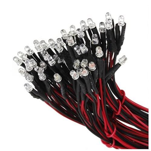 20 pcs 12V 20cm LED Pre wired m red