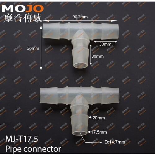 2020 (1000pcs/Lots) MJ-T17.5 11/16" Tee pipe connectors 17.5mm three way hose joint PP pipe fitting