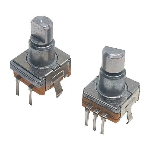 5uds EC11 Encoder Switch with push Button Switch Turn Left or Right Self Reset Rotary Encoder 5 pin DIP Type 11mm shaft