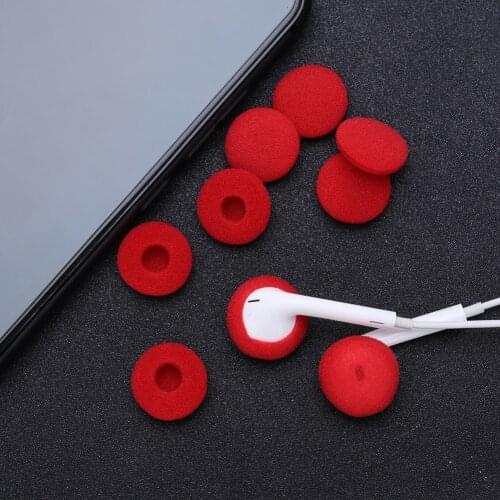 6pcs/10pcs Wireless Earphone Earbuds Tips Soft Sponge Foam Earpads Ear Sleeve Cover Replacement for MP3 MP4 Mobile Phone Headset