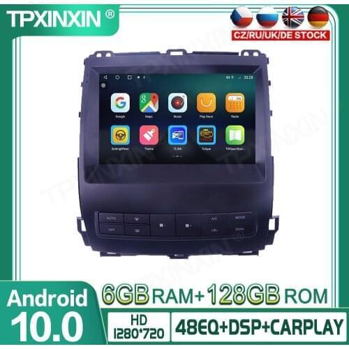 Wireless Carplay 6+128GB For TOYOTA PRADO 120 2004-2009 Android Car Auto Radio GPS Navigation Multimedia Player Audio 360 Camera