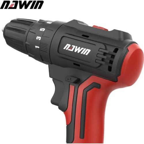 NAWIN Electric Drill Cordless Screwdriver Mini Wireless Lithium-Ion Battery 20V Power Tools Speed and Torque Adjustable