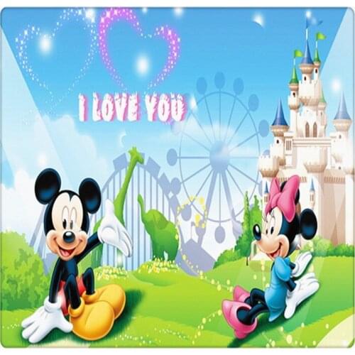 Photography Background Cartoon World Castle Vinyl Backdrops for Photography Kids Birthday Party Theme Photo Backdrop foto