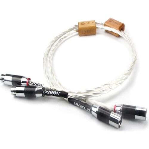 Hifi Nordost Odin Interconnects Rhodium Plated Carbon Fiber XLR Balanced Female to Male Cable Hi-End Audio Audiophile Cable