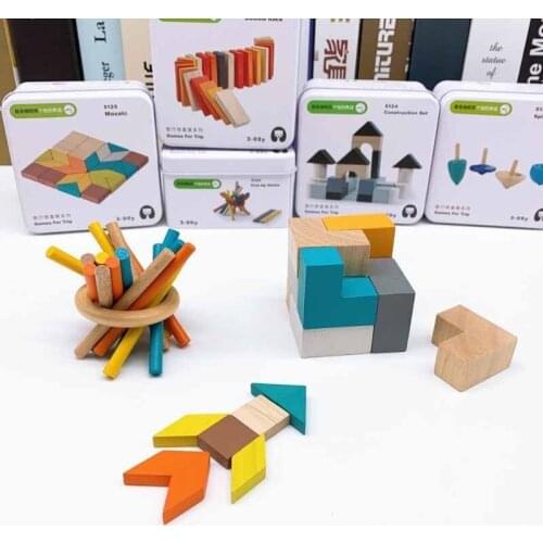 Travel Game Early Learning Education Intelligence Building Block Disassembly Toys Children Cognitive Interactive Game Toys Gift