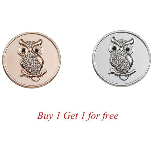 Legenstar 24mm My Moneda Owl Coin Disc Fit 25mm Coins Holder DIY Pendant & Necklace Buy One Get One for Free