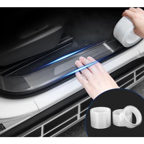 LEEPEE Anti-scratch Car Door Sill Scratch Protector Car Door Edges Guard Auto Trunk Door Sticker Transparent Wrap Sticker