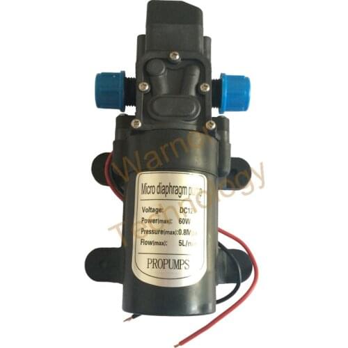 2pcs Small Diaphragm pump 0142YB 12V 60W Micro Self-Priming pump Spray pump 0.8MPa 5L/ Min, Max Head 60M For Water washing