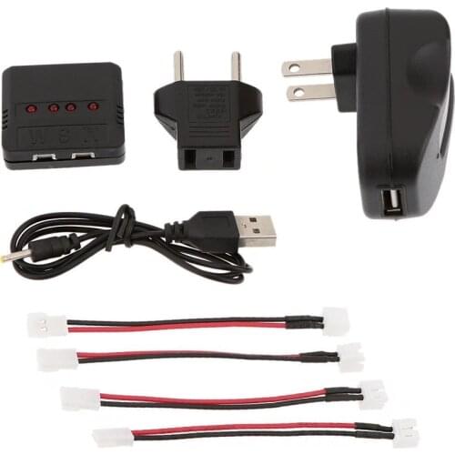 EBOYU(TM) Super Fly 4-port Fast Charger Sets for RC Helicopter WLtoys V911 V911-1 V911-2 F929 F939