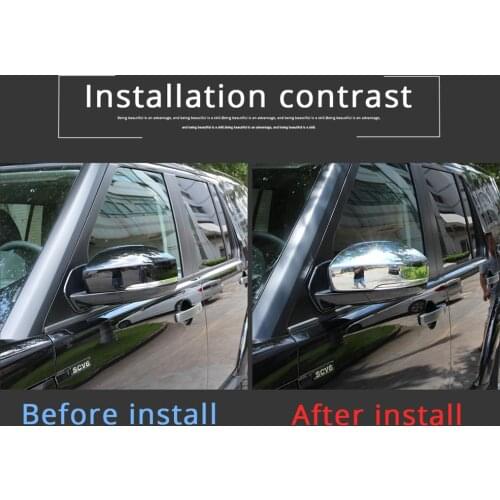 ABS polish Exterior Side Rearview Mirror Cover Trim For Land Rover Discovery 5 LR5 L462 2017-2020 Exterior Accesssories