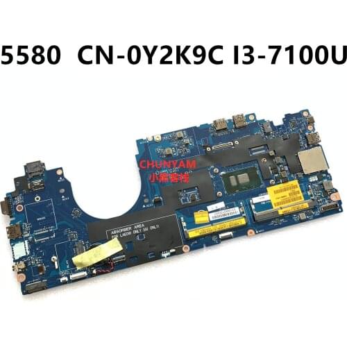 NEW CDM80 LA-E091P I3-7100U FOR Dell Latitude 15 5580 Laptop Motherboard CN-0Y2K9C Y2K9C 0Y2K9C Mainboard NOTEBOOK PC 100%tested