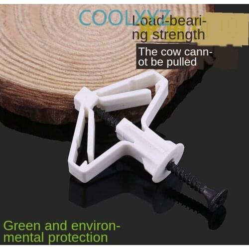 Excellent nylon plastic aircraft expansion pipe hollow wall curtain gypsum board / expansion screw anchor bolt plug 10PCS