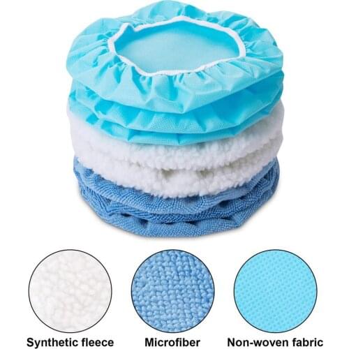20Pcs 5-6Inch Buffing Sponge Polishing Pad Hand Tool Kit For Car Polisher Compound Polishing
