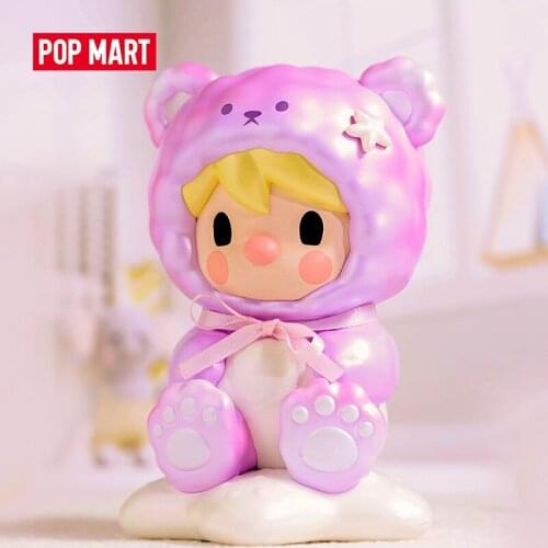 POP MART Sweet Bean Bear Baby 14cm For Collection Doll Collectible Cute Action Kawaii Animal Toy Figures Free Shipping