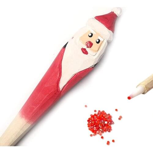 Premium Resin Diamond Painting Drill Pens Santa Claus 5D Diamond Embroidery DIY Tools Accessories Point Beads Pens Christmas