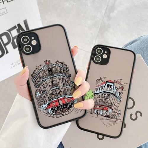 Travelling world travel Street painting Phone Case For Iphone 6S 7 8 PLUS SE2020 11 12 Pro Max X XS MAX XR Hard Matte Back Cover