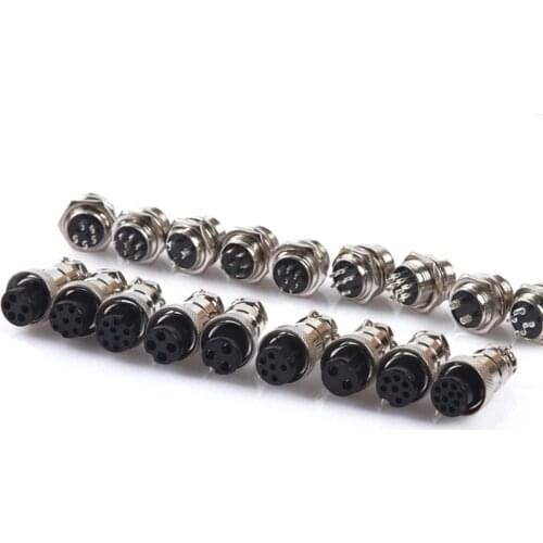 GX16 Connector 2/3/4/5/6/7/8/9/10 Pin Male Female 16mm Circular Aviation Interface Socket Plug Wire Panel Waterproof cap