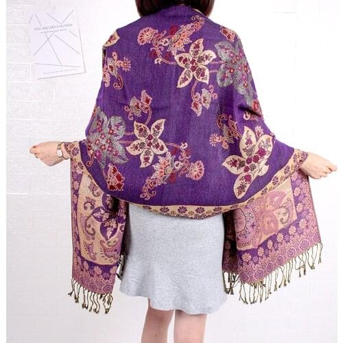 Luxury brand New women scarf high quality Embroider Flower winter cashmere scarves lady shawls wraps female pashmina echarpe