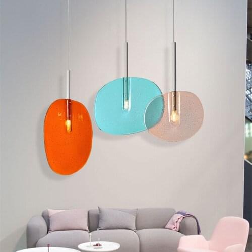 Modern Color Lollipop Pendant Light Nordic Minimalism Bedroom Dining Room Childrens Room Led Pendant Lamp Home Decor Fixtures
