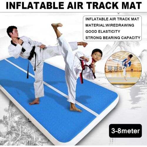 Sport Portable 3*1m Inflatable Tumble Track Trampoline Air Track Taekwondo Gymnastics Air Mattress Gym Tumble Airtrack + Pump