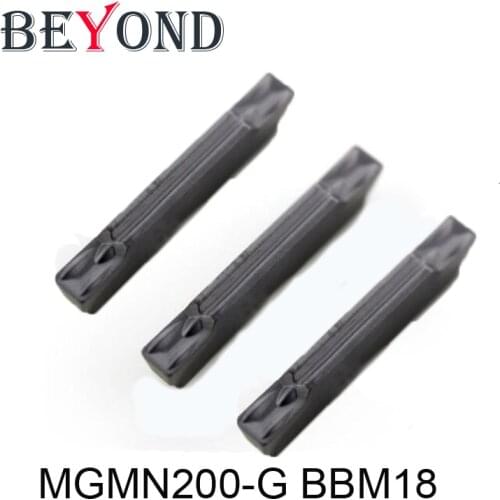 BEYOND MGMN200-G BBM18 Changeable Carbide inserts for Grooving Holder lathe cutter MGEHR MGIVR MGEHR1616-2 MGIVR2016-2 Blade