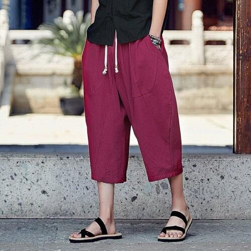 Yeqedu Men's Cropped Trousers