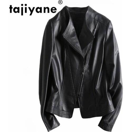 Women Leather Genuine Jacket Sheepskin Coat Womens Leather Jacket Female Clothes Coats and Jackets D51551Q WPY469