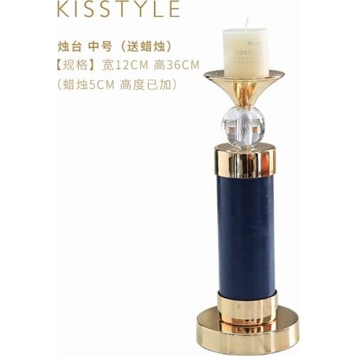 Gold Candle Holders Wedding Europe Decoration Luxury Candle Holders Romantic Dinner Kaarsenhouder Centre De Table Mariage XX50CH