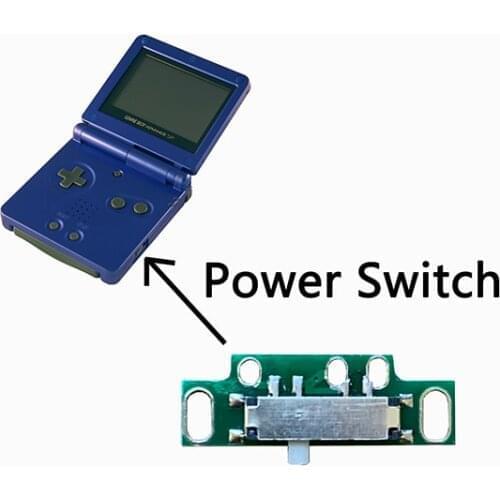 10 pcs NEW Power Switch For GBA SP Power Button For Gameboy Advance SP Game Console Repair Parts