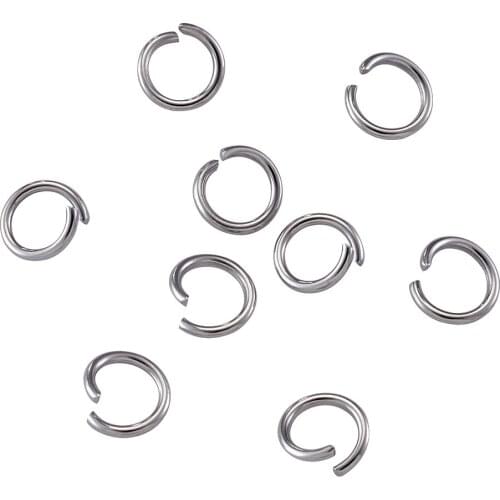 10g 7x1mm 304 Stainless Steel Split Rings Open Jump Rings For Jewelry Bracelet Necklace DIY Marking Accessories Findings