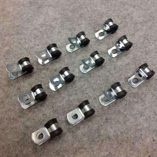 12x Universal Auto Brake Line Hose Pipe Fastener Double Clip For Body Retaining Clip Holder Hand Tools