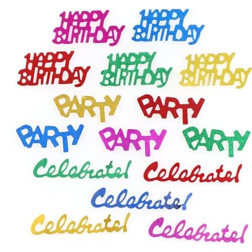 15 Grams Of Digital Mixed Colorful Birthday Party PVC Sequins Table Scatter Chart Ornaments Scattered Metal DIY Home Decoration