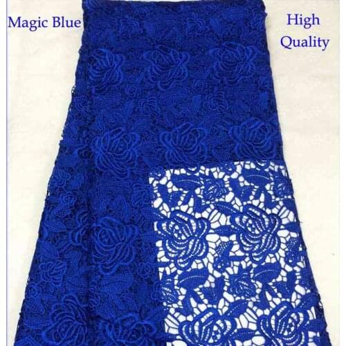 2020 high quality hot sale Swiss Voile African Lace Fabric material sky blueCord lace for clothing wedding gift