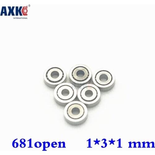 2021 Hot Sale New Steel Rolamentos Free Shipping 1000pcs/lot 681 Miniature Bearings Ball Mini Open Bearing 1*3*1 Mm 681open