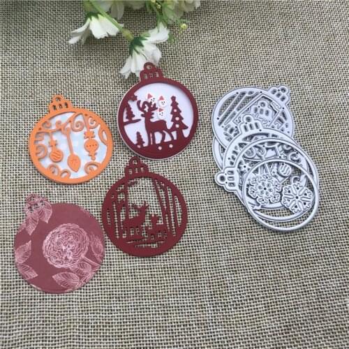 4pc Christmas deer snowflak Metal Cutting Dies Stencils For DIY Scrapbooking Decorative Embossing Handcraft Die Cutting Template