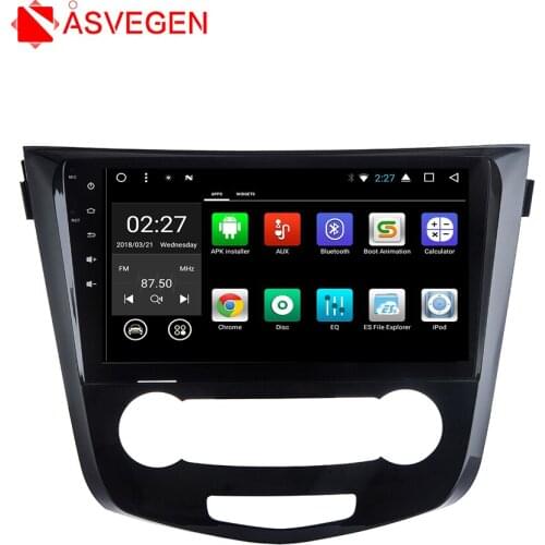 Asvegen Android 7.1 Quad Core Car Radio GPS Navigation Stereo Headunit WIFI 4G Media DVD Player For Nissan X-Trail 2014