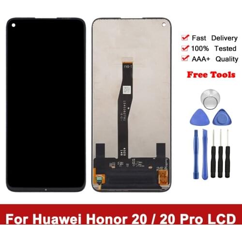 Original Display For Honor 20 YAL-L21 LCD Touch Screen Digitizer Replace With Frame LCD For Huawei Honor 20 Pro YAL-AL10 Display