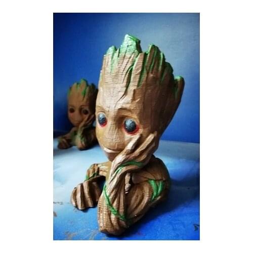 Groot Figure Penholder Flower Pot Organic Baby Groot