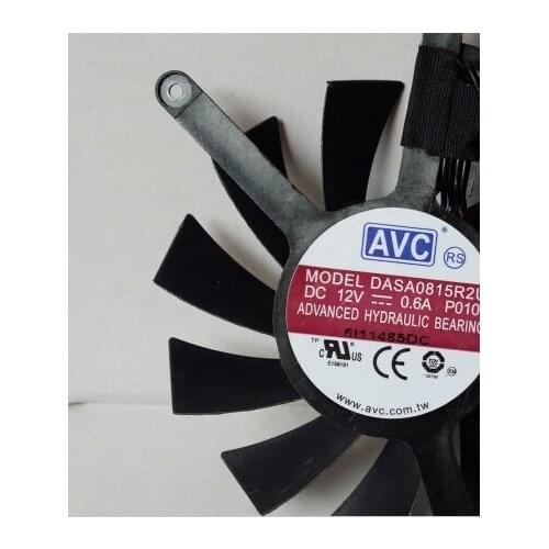 GTX460 550TI AVC NVIDIA four pin intelligent temperature control graphics card cooling fan DASA0815R2U