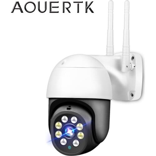 AOUERTK HD 1080P IP66 Outdoor WIFI Camera HD 2MP Auto Tracking Full Color Mini Speed Dome Camera Home Security Surveillance