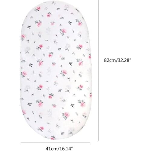 Baby Moses Basket Super Soft Bubble Bed Baby Crib Care Pad Covers Fitted Sheet Portable Adjustable Washable Cradle moisés