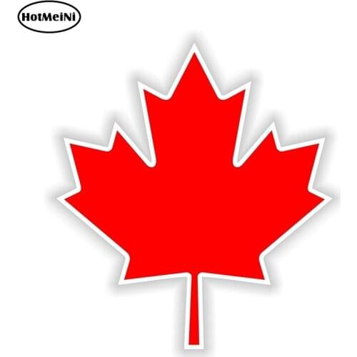HotMeiNi 13cm x 11.3cm Canada Maple Leaf Feuille Erable Vinyl Sticker Decal Bumper Autocollant Auto Reflective Car Stickers