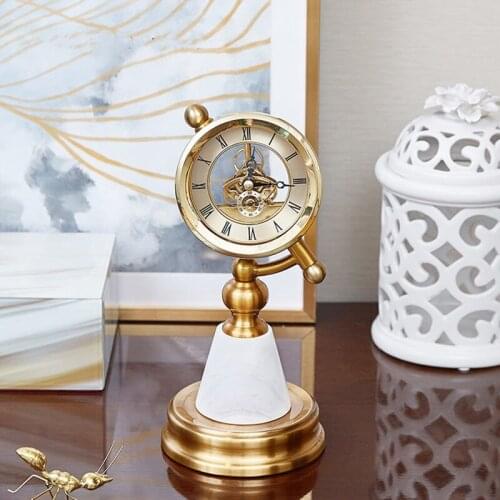 Table clock for home decor,metal high quality desk clocks for christmas gift,new arrival