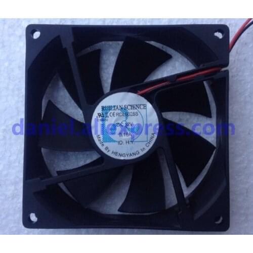 Original RUILIAN SCIENCE 9025 RDL9025S DC12V 0.16A refrigerator fan